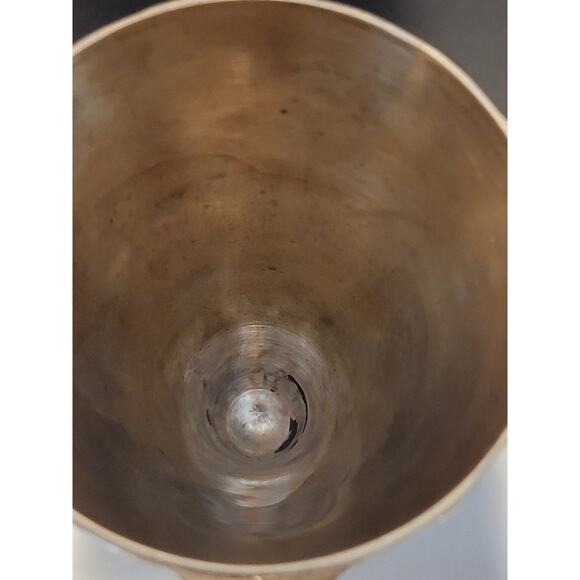 Vintage Brass Champagne Flutes Set of 4 Celebration Toasting Drinkware "READ" - Picture 11 of 16